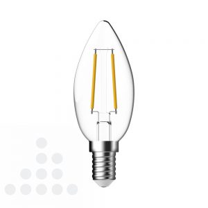 Energetic LED kaars helder filament E14 / 2.5w 250 lumen
