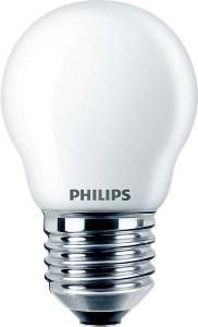 Philips Led kogellamp E27 volglas 4,3watt 470 lumen 2700K
